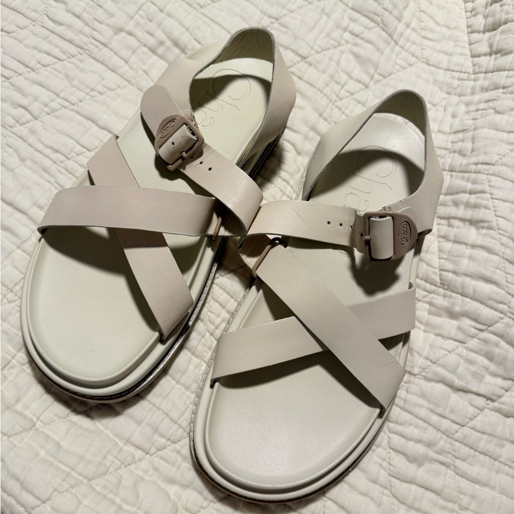 Chaco Women's Off-White Strappy Sandals
